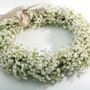 Couronnes de Gypsophile blanc